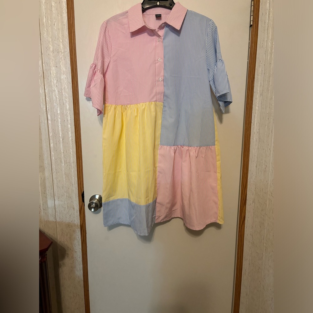 SHEIN Multicolor Striped Dress